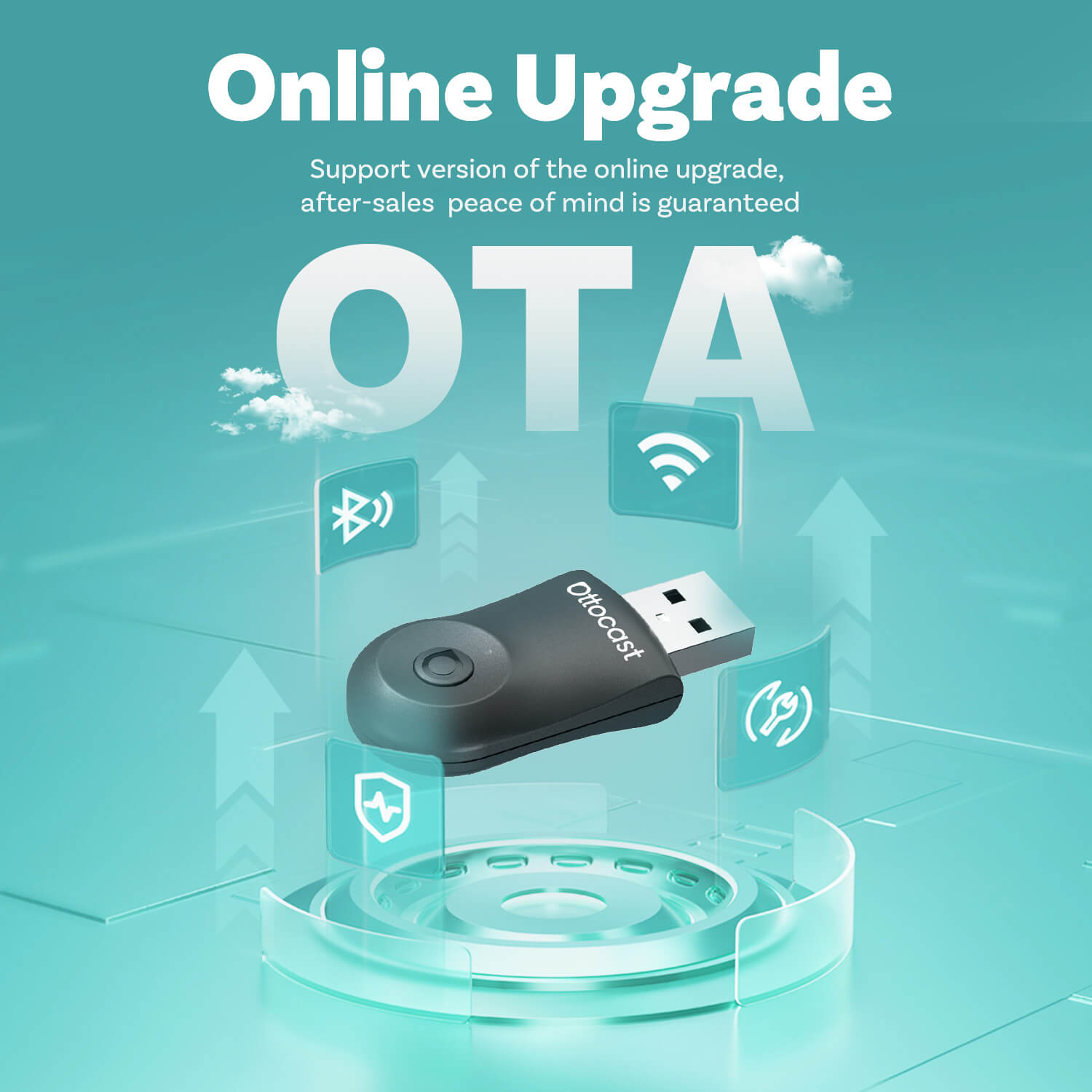 Ottocast Mini Wireless CarPlay/Android Auto Adapter