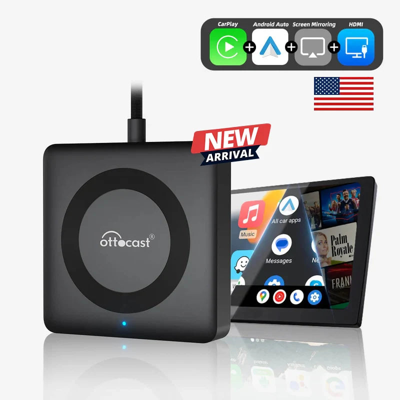 (🎉Summer Sale 40% OFF) 2025 New Upgrade Car TV Mate Pro | HDMI Streaming + Fire TV Sticks + Screen Mirroring & Wireless CarPlay Android Auto Adapter