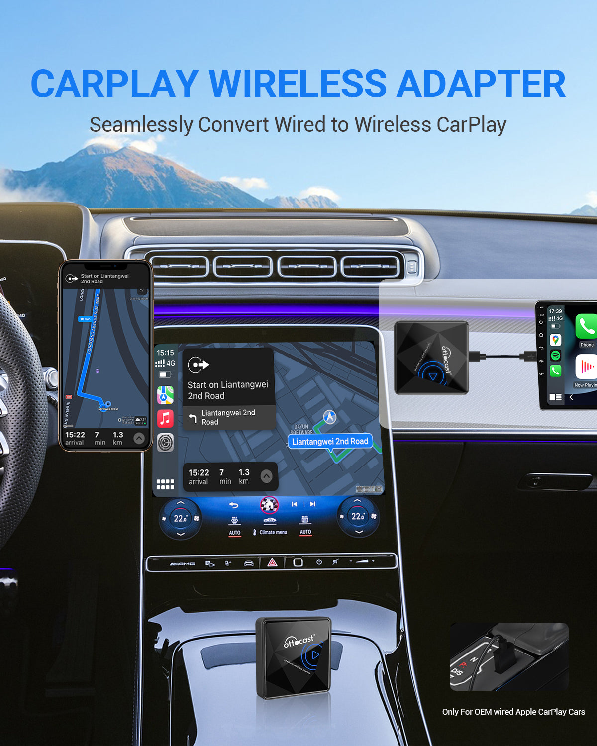 U2AIR Pro Wireless CarPlay Adapter