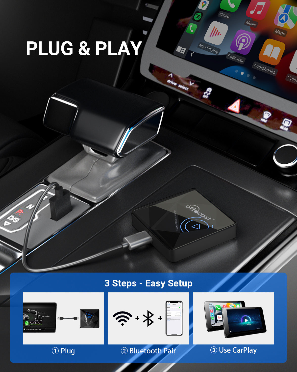 U2AIR Pro Wireless CarPlay Adapter