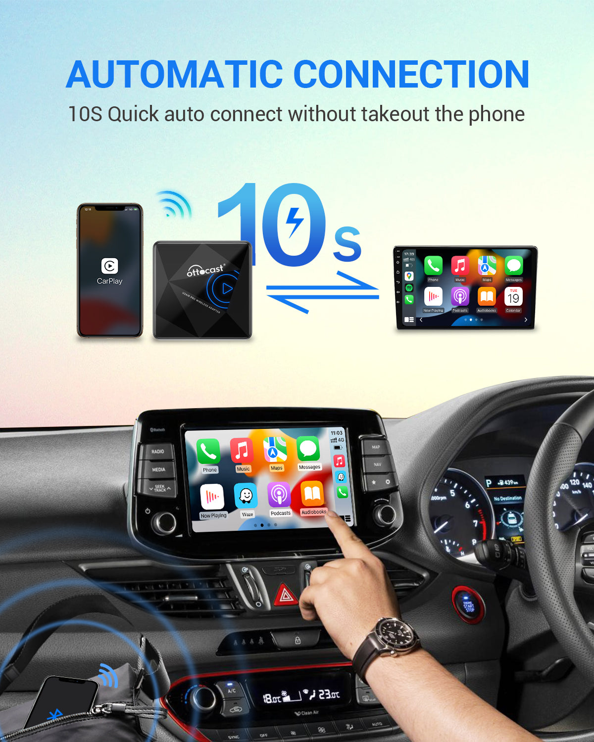 U2AIR Pro Wireless CarPlay Adapter