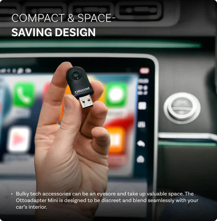 (🎉Summer Sale 55% OFF) Ottocast Mini 2IN1 Wireless CarPlay/Android Auto Adapter
