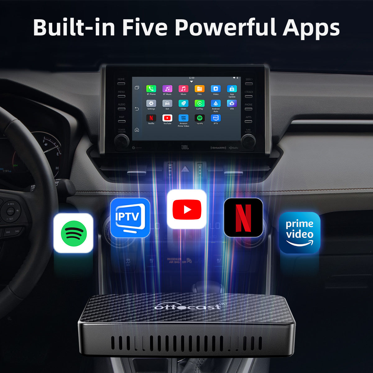 Play2Video Pro Wireless CarPlay/Android Auto All-in-one Adapter